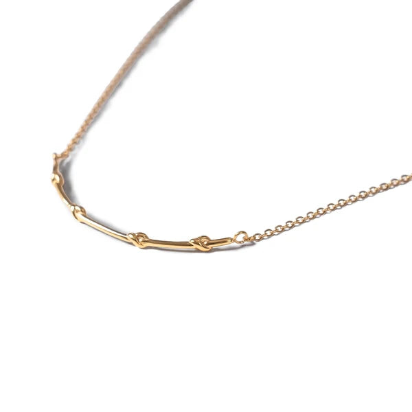 Knots of Freedom Bar Necklace