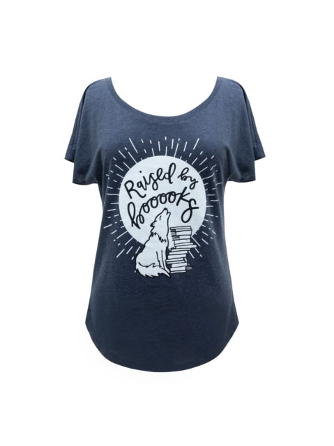 Raised By Books Women's Relaxed Fit T Shirt Small | Bookazine HK