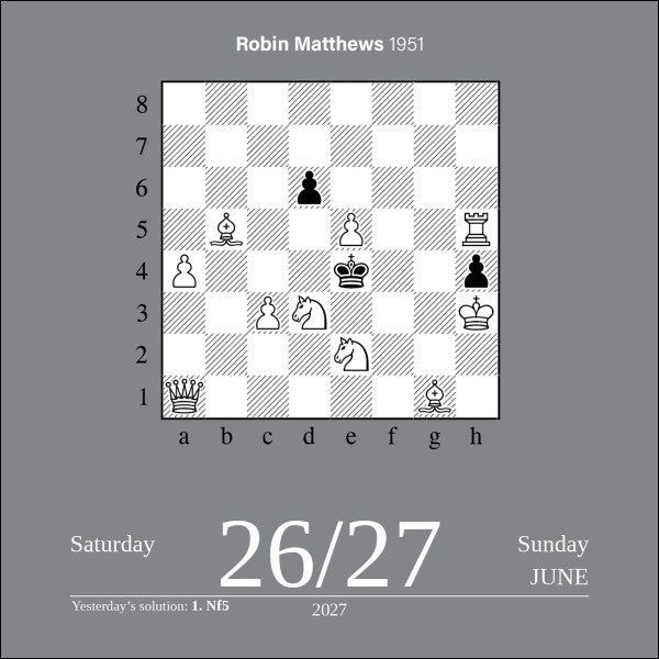 Chess 2027 Box Calendar