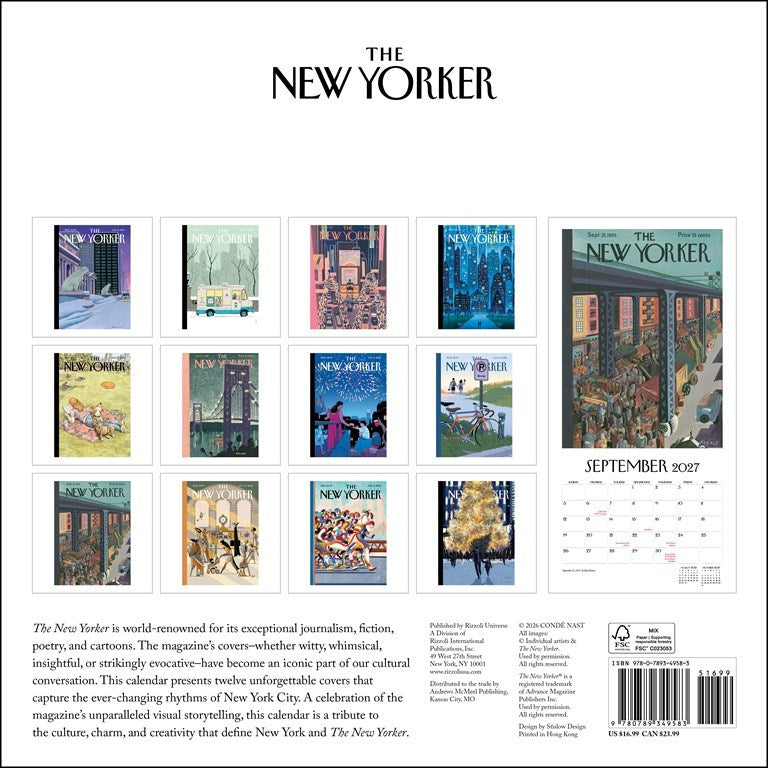 The New Yorker 2027 Wall Calendar