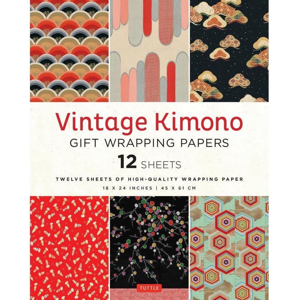 Vintage Kimono Gift Wrapping Paper 12 Sheets | Bookazine HK