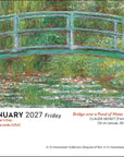 Impressionism And Post-Impressionism 2027 Day-to-Day Calendar