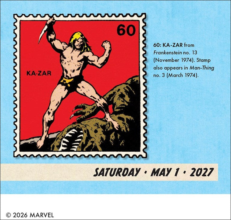 Marvel Value Stamps 2027 Box Calendar