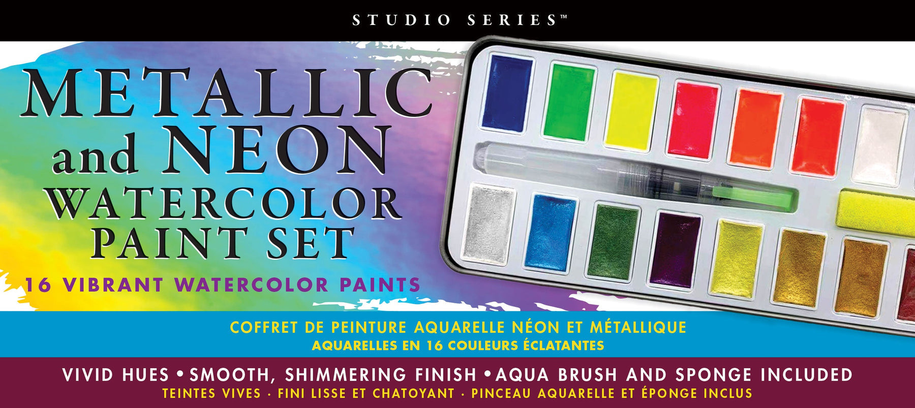 Studio Series Metallic &amp; Neon Watercolor Paint Set