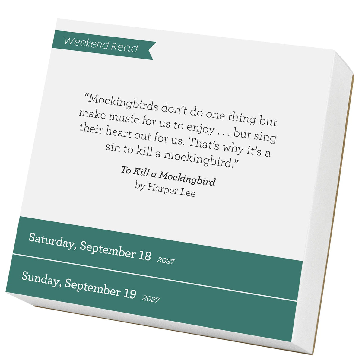 A Book Lovers 2027 Box Calendar