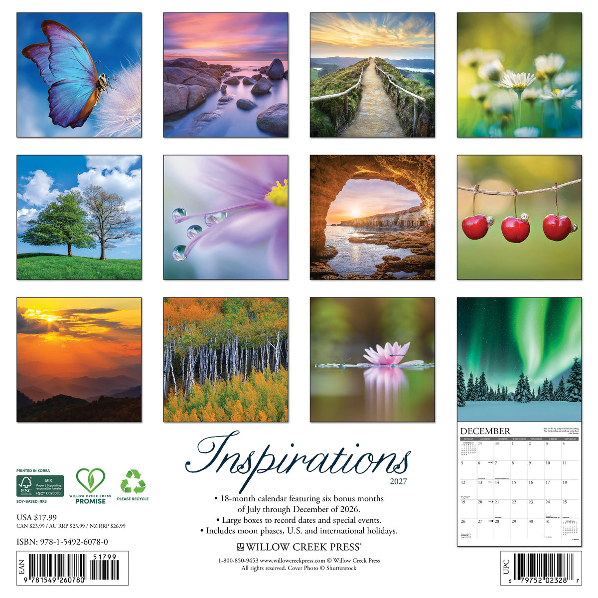 Inspirations 2027 Wall Calendar