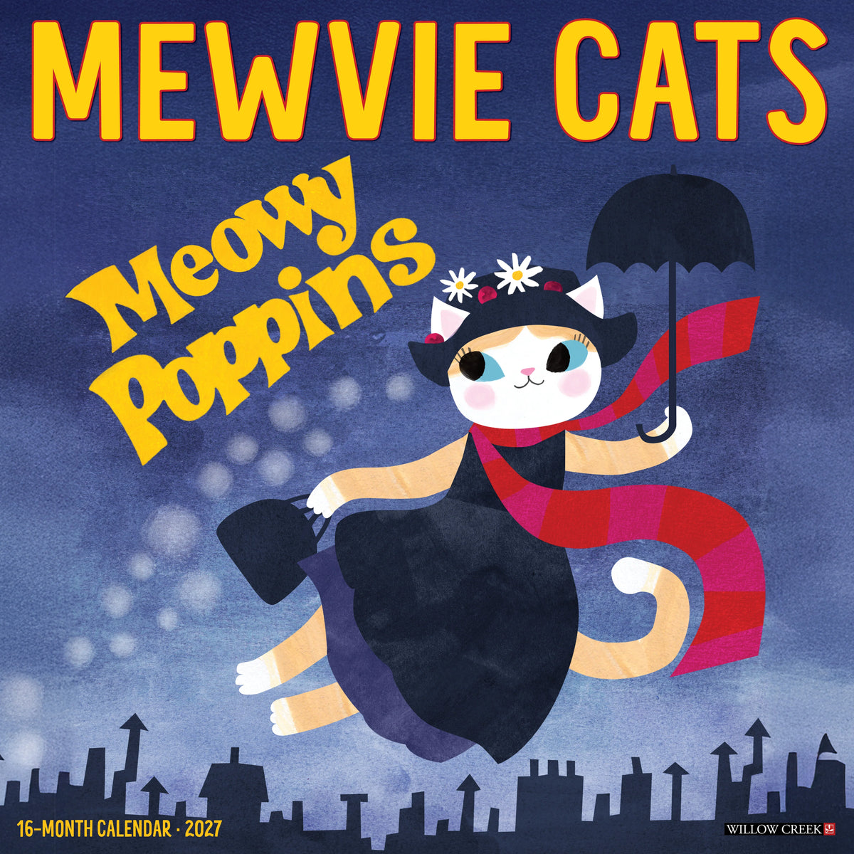 Mewvie Cats 2027 Wall Calendar