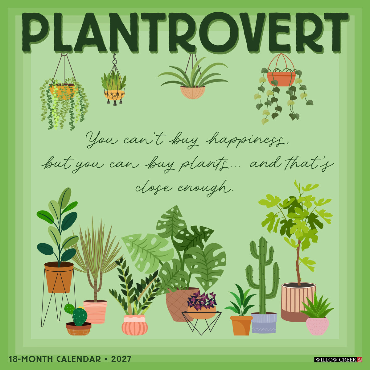 Plantrovert 2027 Wall Calendar