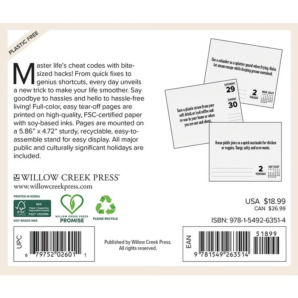 Hacks of Life 2027 Box Calendar