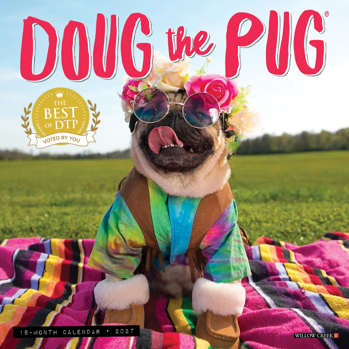 Doug The Pug 2027 Mini Calendar