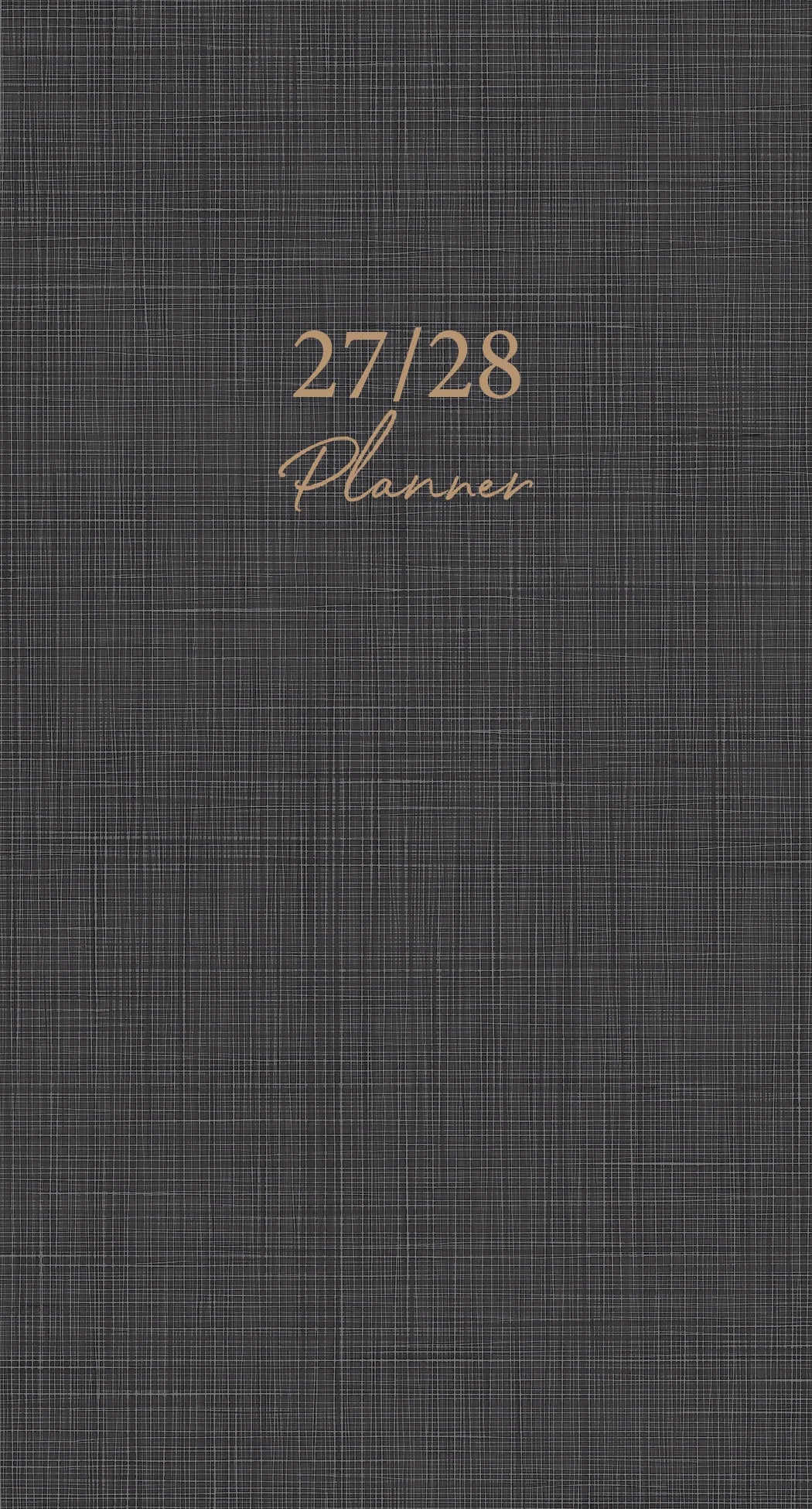 Graphite Grid 2027-28 2-Year Pocket Planner