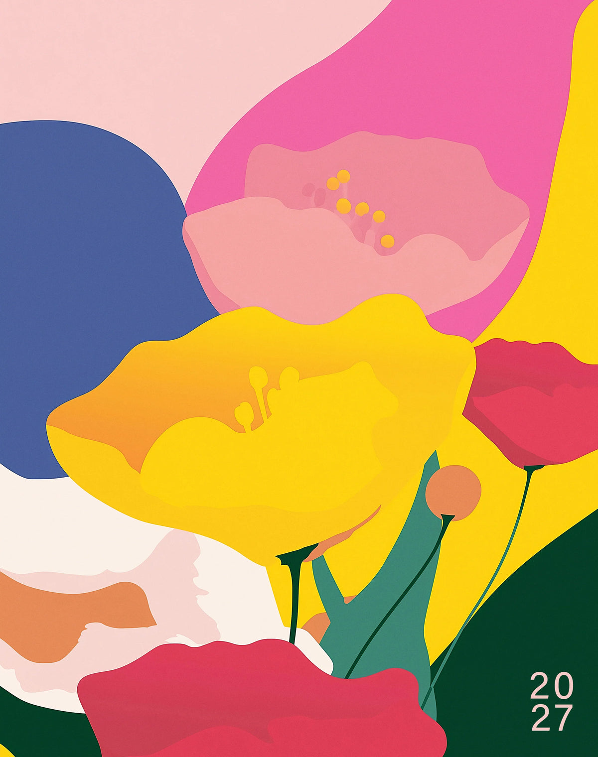 Bold Botanicals 2027 Monthly Planner