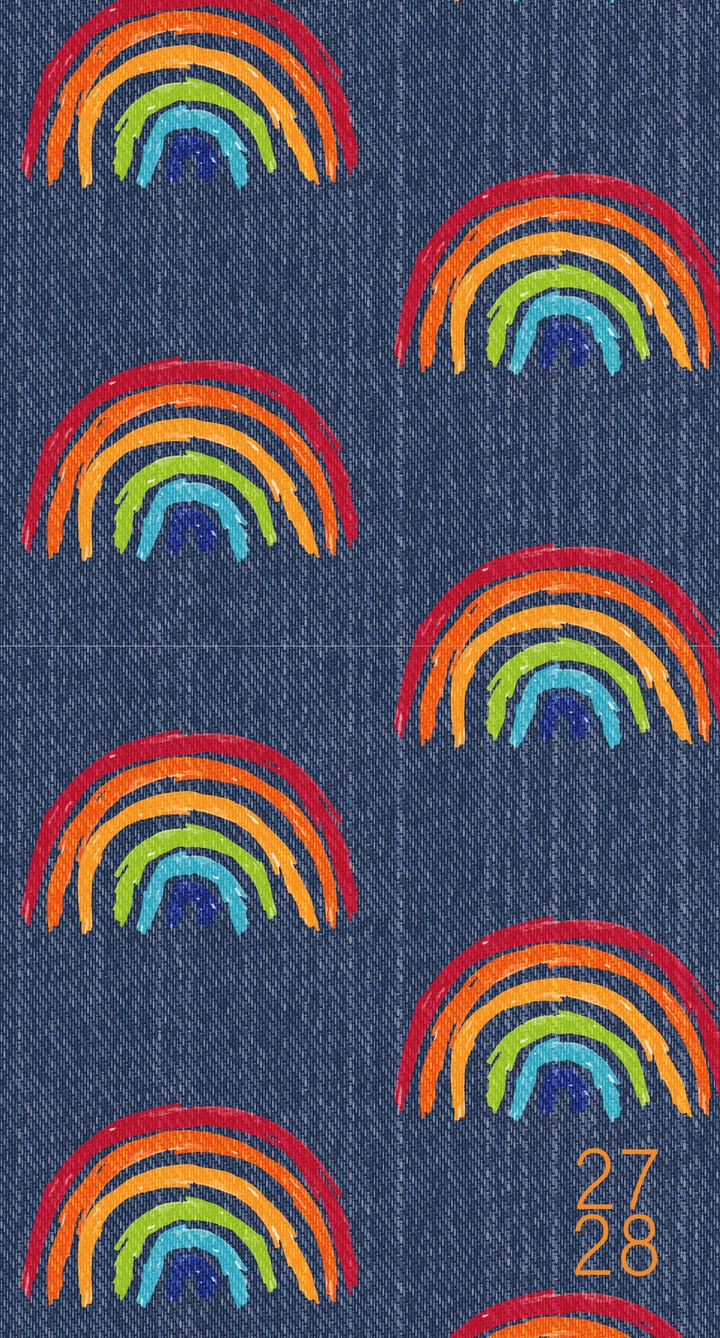 Retro Rainbow 2027-28 2-Year Pocket Planner