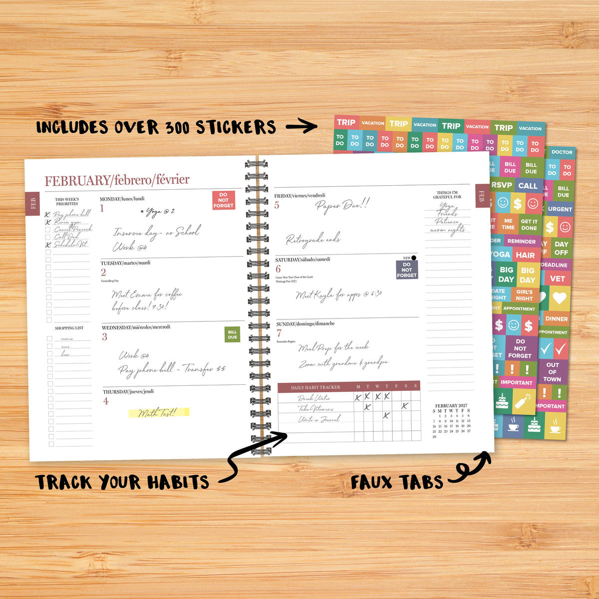 Woodland Garden 2027 Weekly Planner