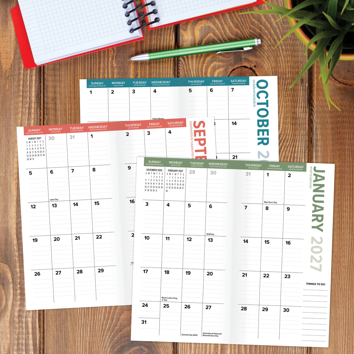 Woodland Garden 2027-28 2-Year Pocket Planner