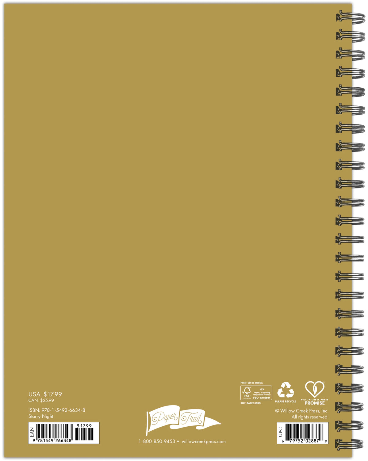 Starry Night 2027 Weekly Planner