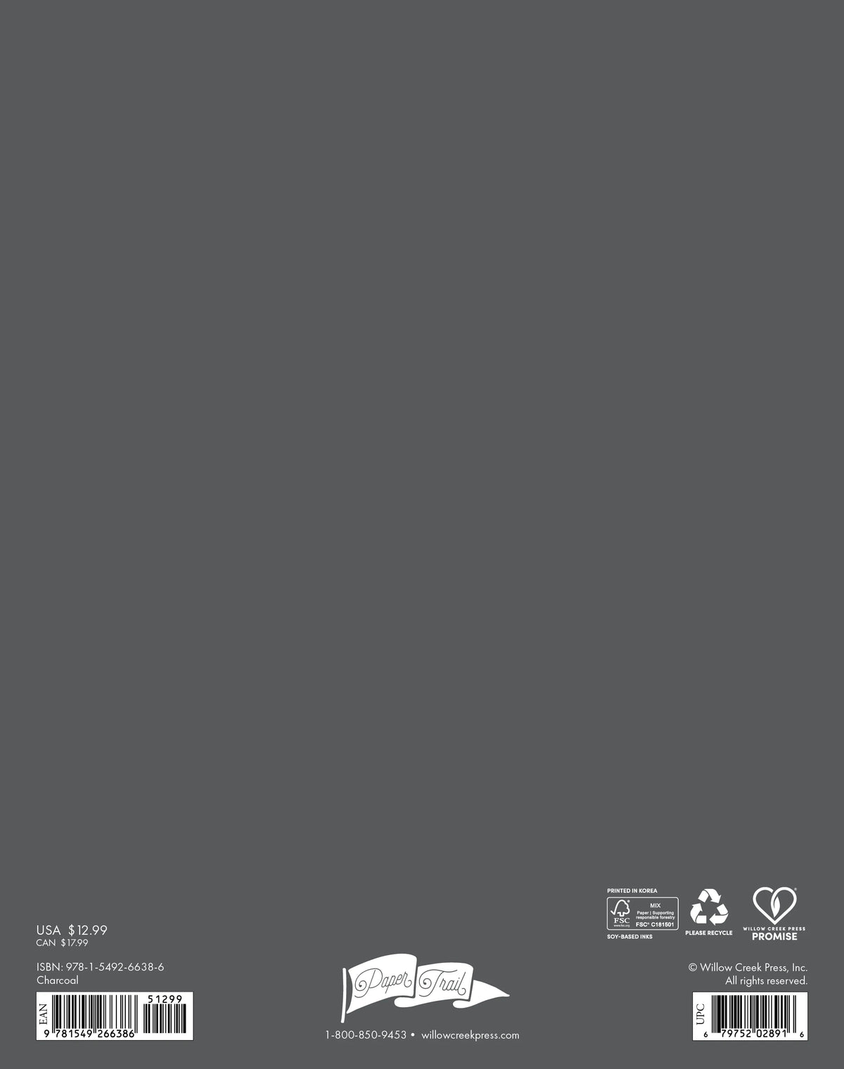 Charcoal 2027 Monthly Planner