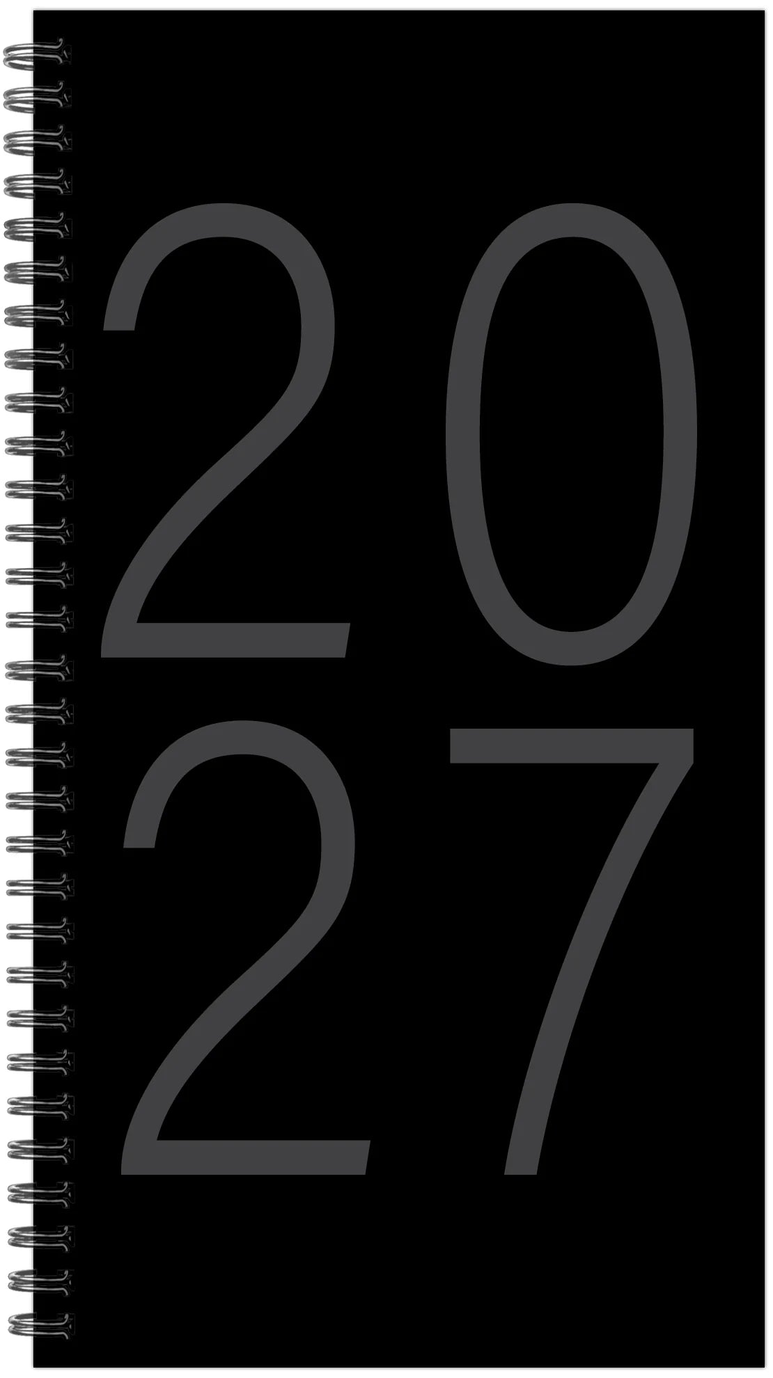 Black 2027 Weekly Planner