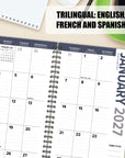 Black 2027 Weekly Planner