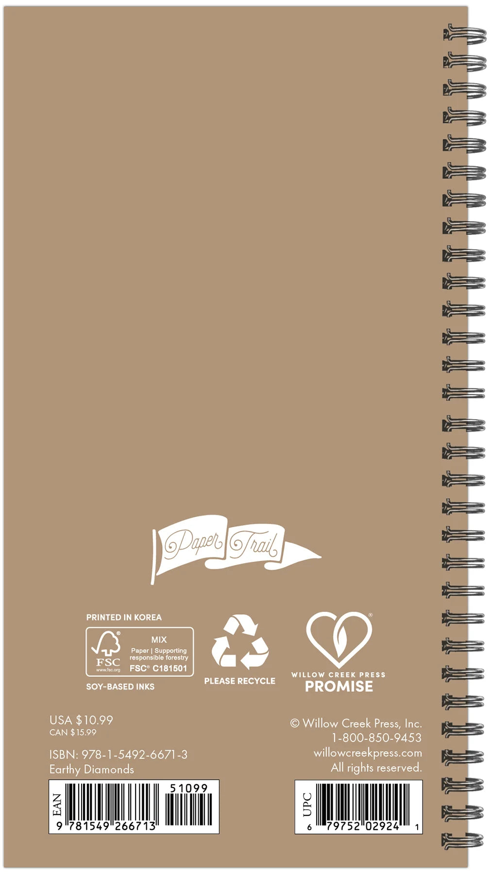 Earthy Diamond 2027 Weekly Planner