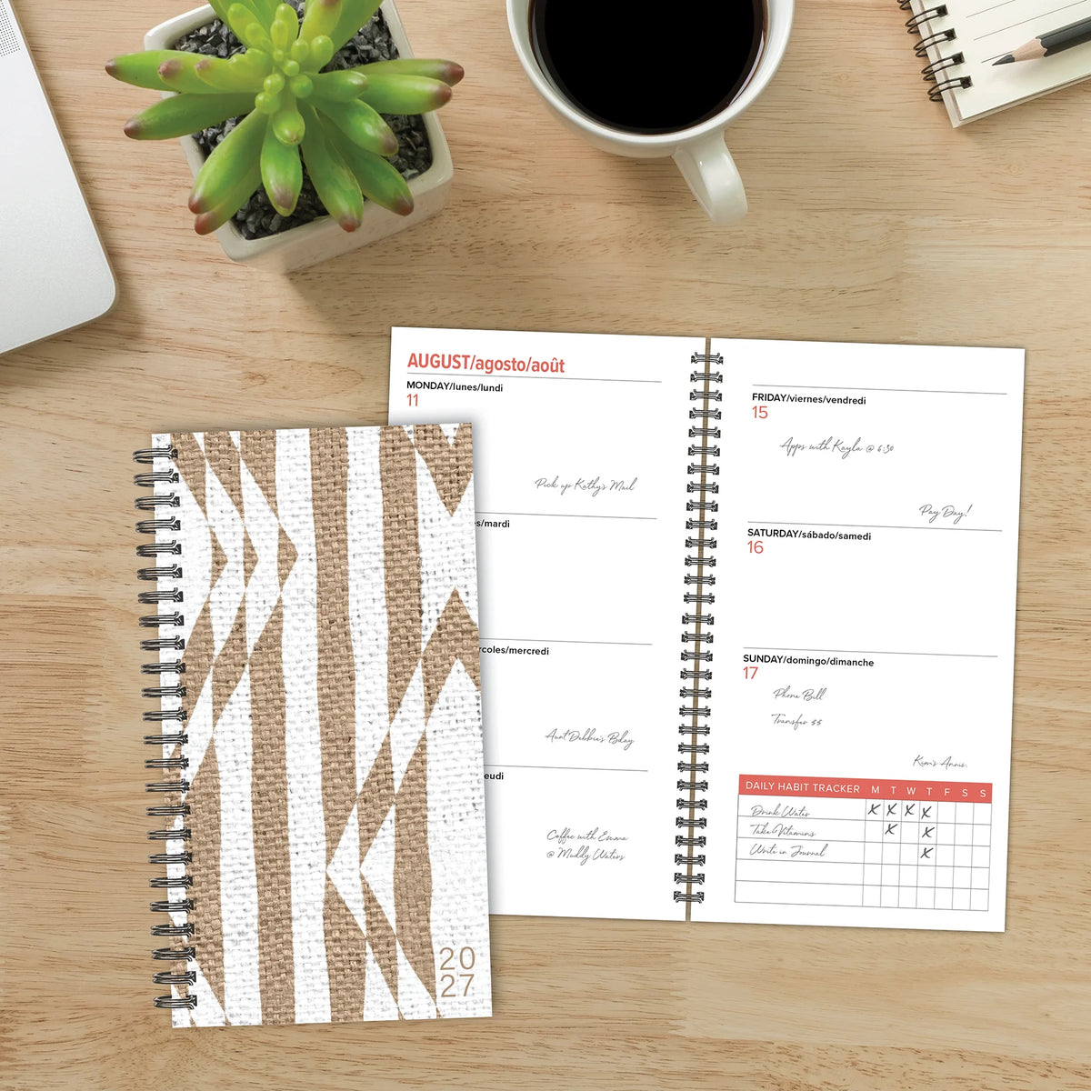 Earthy Diamond 2027 Weekly Planner