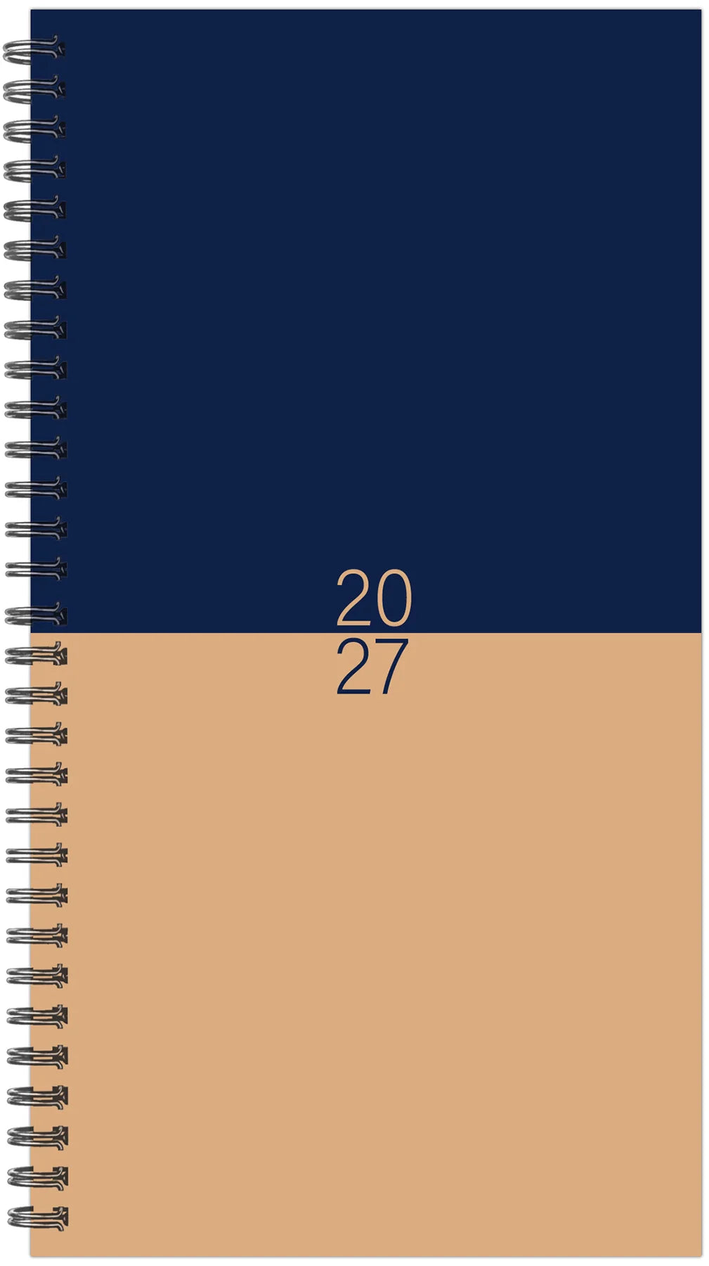 Navy And Tan Duotone 2027 Weekly Planner