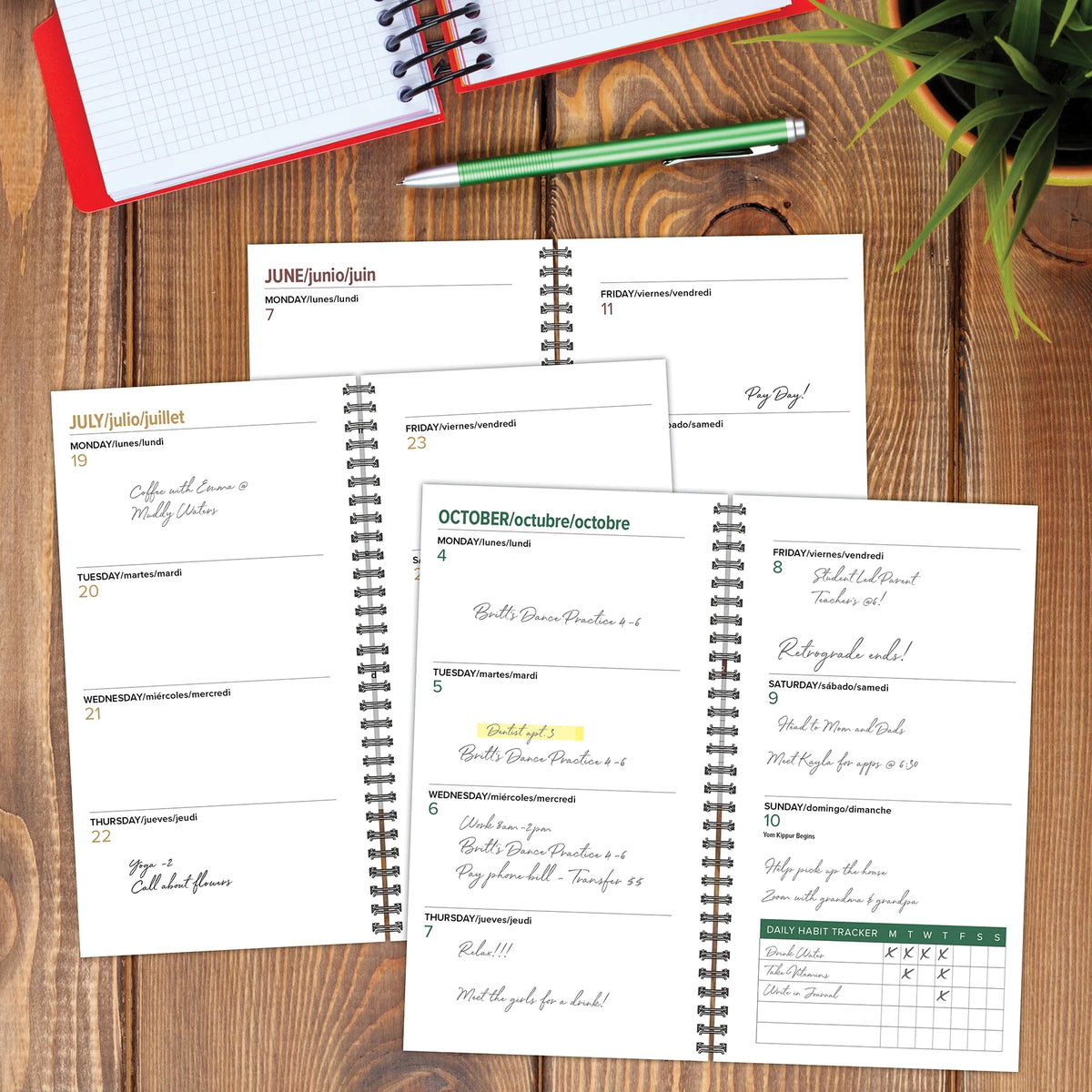 Navy And Tan Duotone 2027 Weekly Planner