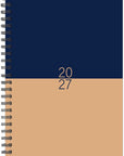 Navy And Tan Duotone 2027 Weekly Planner