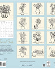 Floral Ink 2024 Wall Calendar