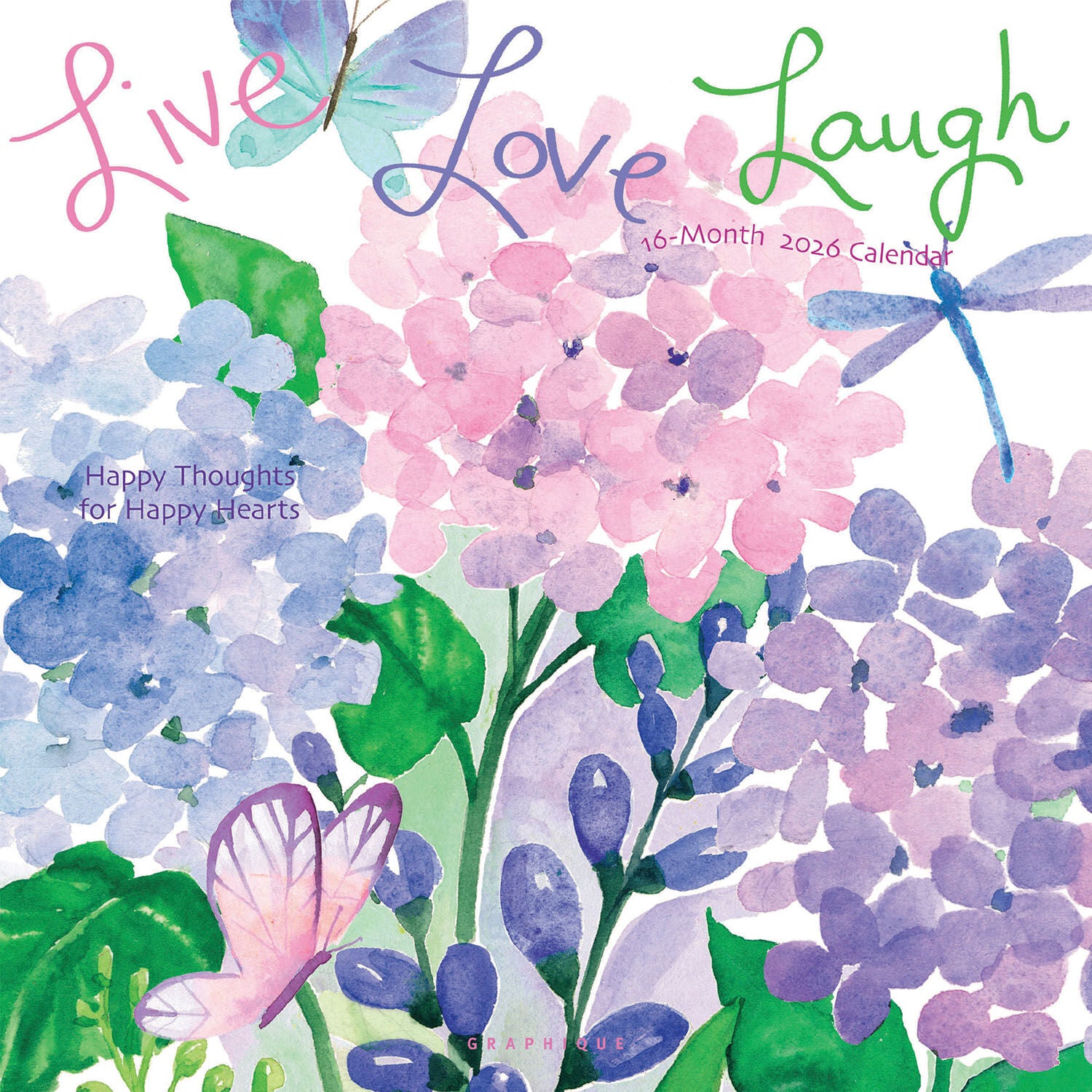 Live, Love,  Laugh Wall Calendar 2026 | Bookazine HK