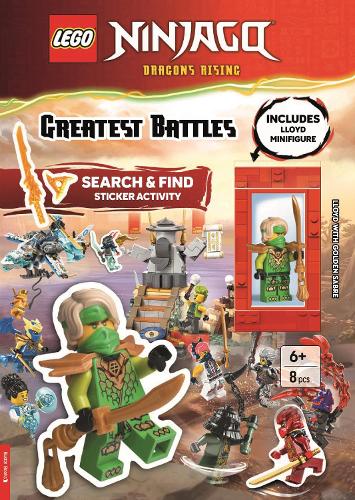 LEGO® NINJAGO®: Greatest Battles Search &amp; Find Sticker Activity Book (with Lloyd minifigure and Golden Sabre)