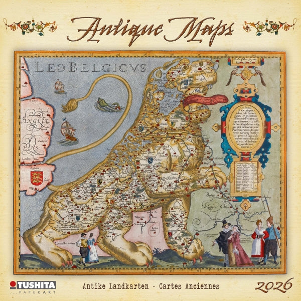 Antique Maps Wall Calendar  2026 | Bookazine HK