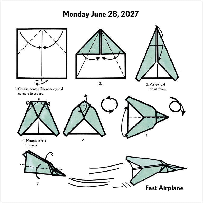 Easy Origami Fold-a-Day Box Calendar