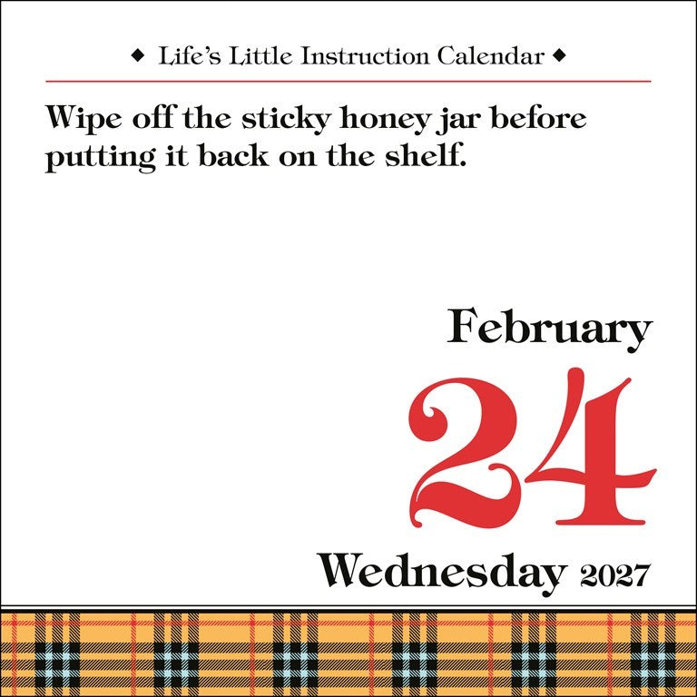 Life's Little Instruction 2027 Boxed Calendar