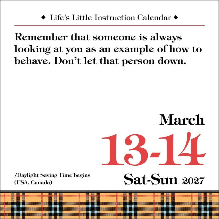 Life's Little Instruction 2027 Boxed Calendar