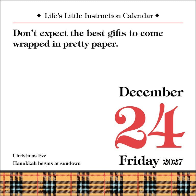 Life's Little Instruction 2027 Boxed Calendar