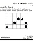 Daily Brain Games 2027 Box Calendar