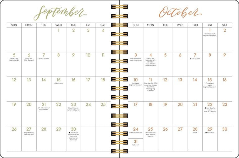 Scriptures And Florals 2027 Monthly/Weekly Planner