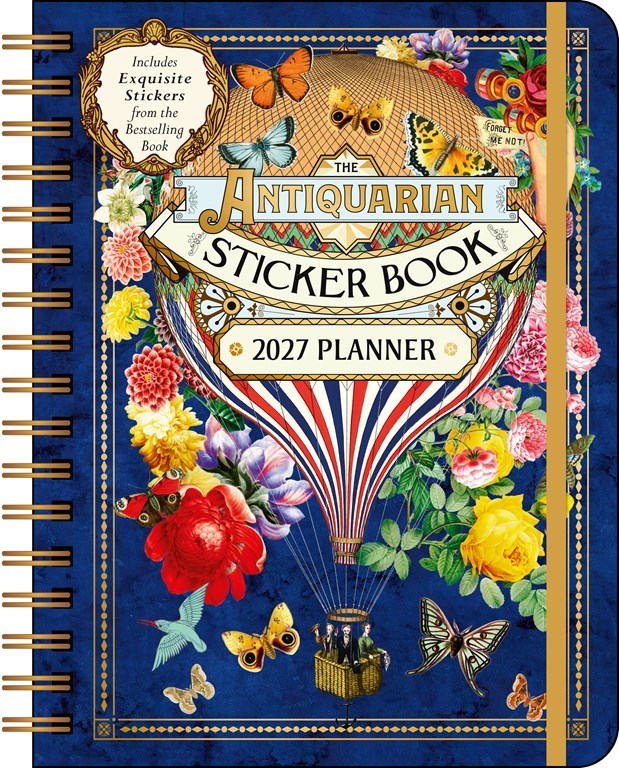 Antiquarian Sticker Book Monthly/Weekly Planner