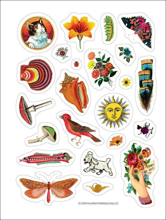 Antiquarian Sticker Book Monthly/Weekly Planner