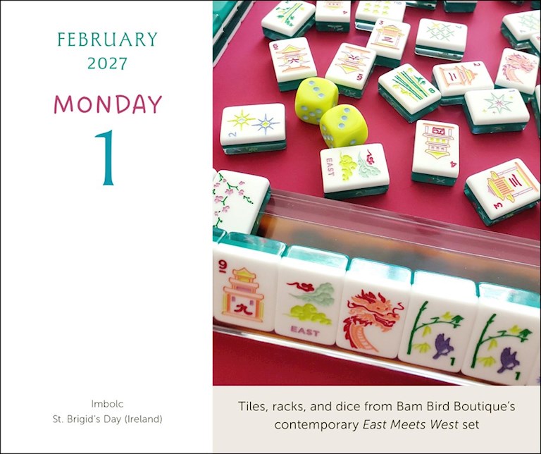 Art of Mahjong 2027 Box Calendar