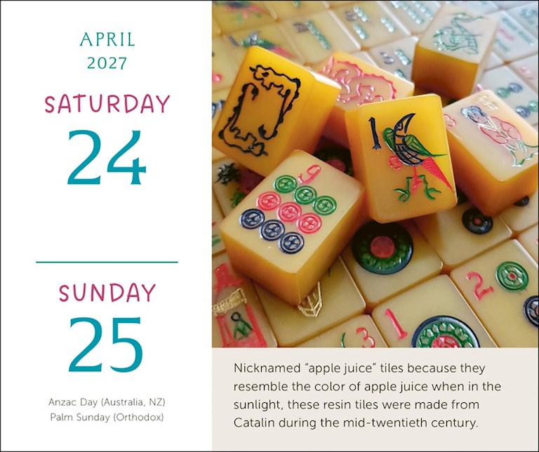 Art of Mahjong 2027 Box Calendar