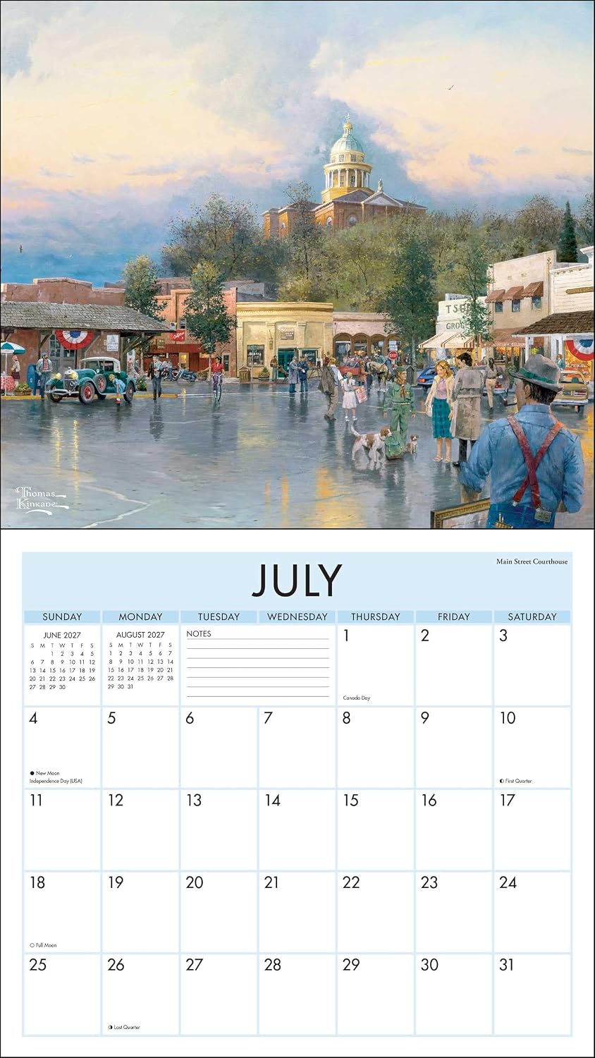 Thomas Kinkade Studios 2027 Deluxe Wall Calendar