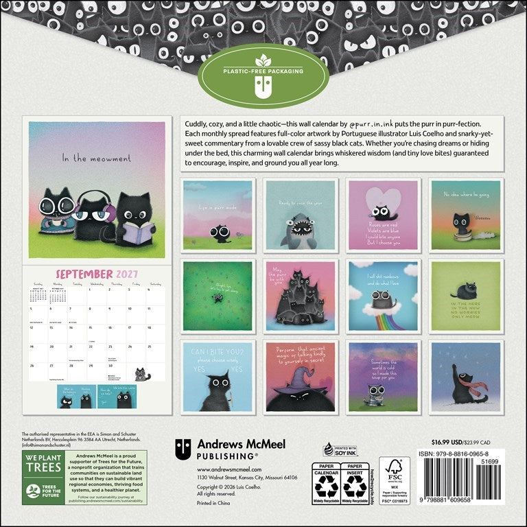 A Year of Purrs 2027 Wall Calendar
