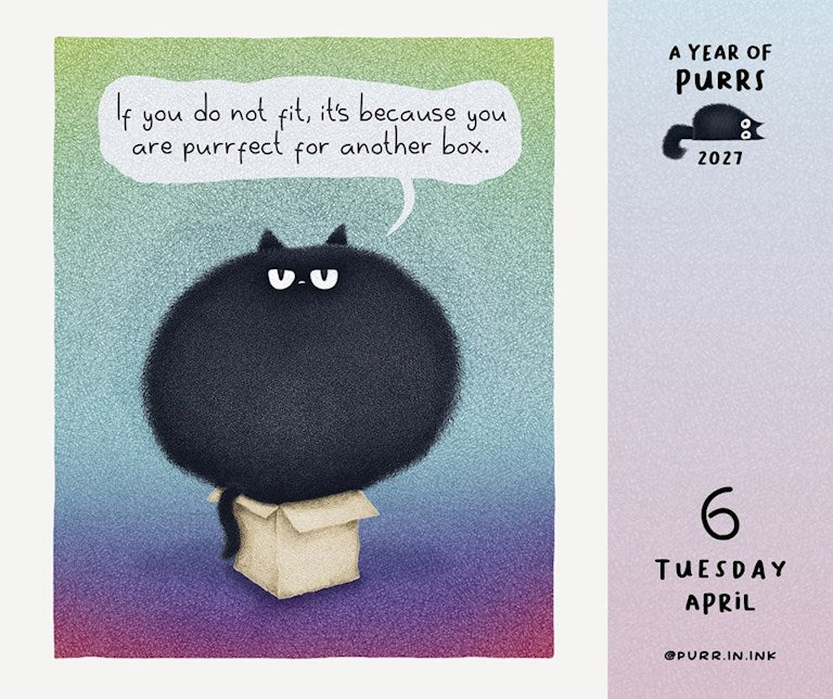 A Year of Purrs 2027 Box Calendar