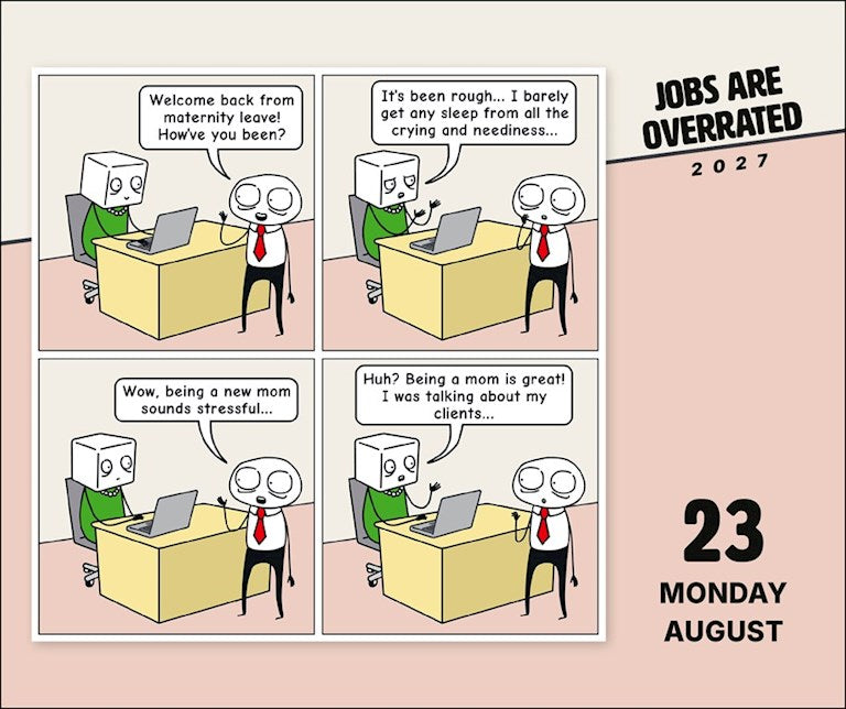 Jobs Are Overrated 2027 Box Calendar