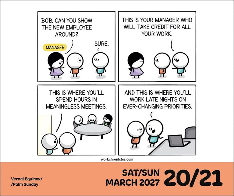 Work Chronicles 2027 Box Calendar