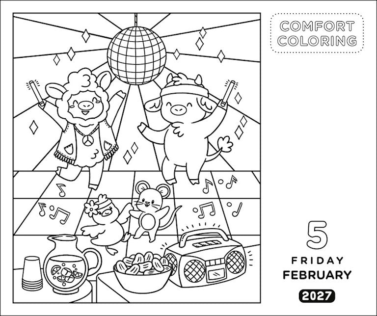 Comfort Coloring 2027 Box Calendar