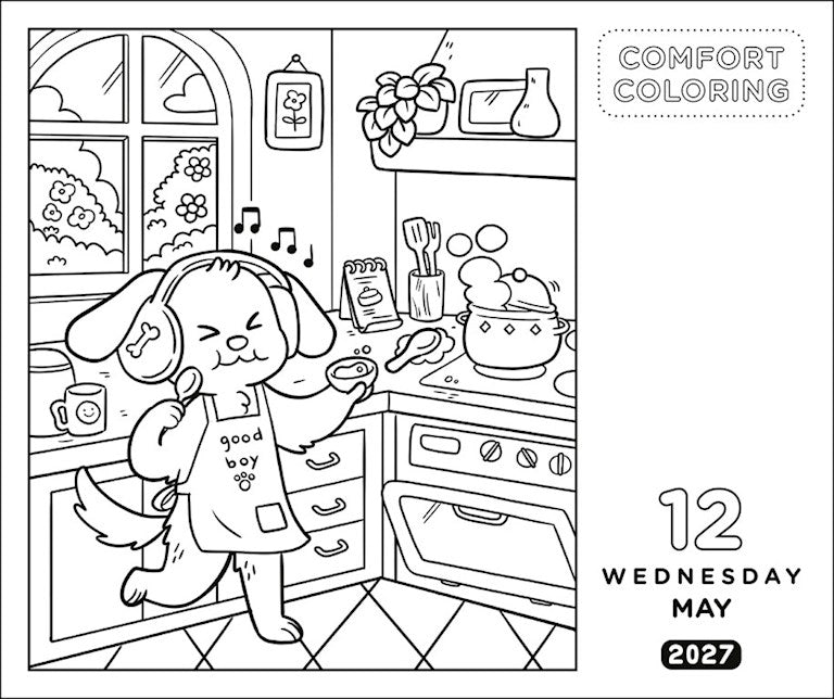 Comfort Coloring 2027 Box Calendar