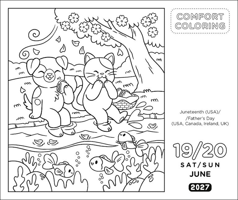 Comfort Coloring 2027 Box Calendar